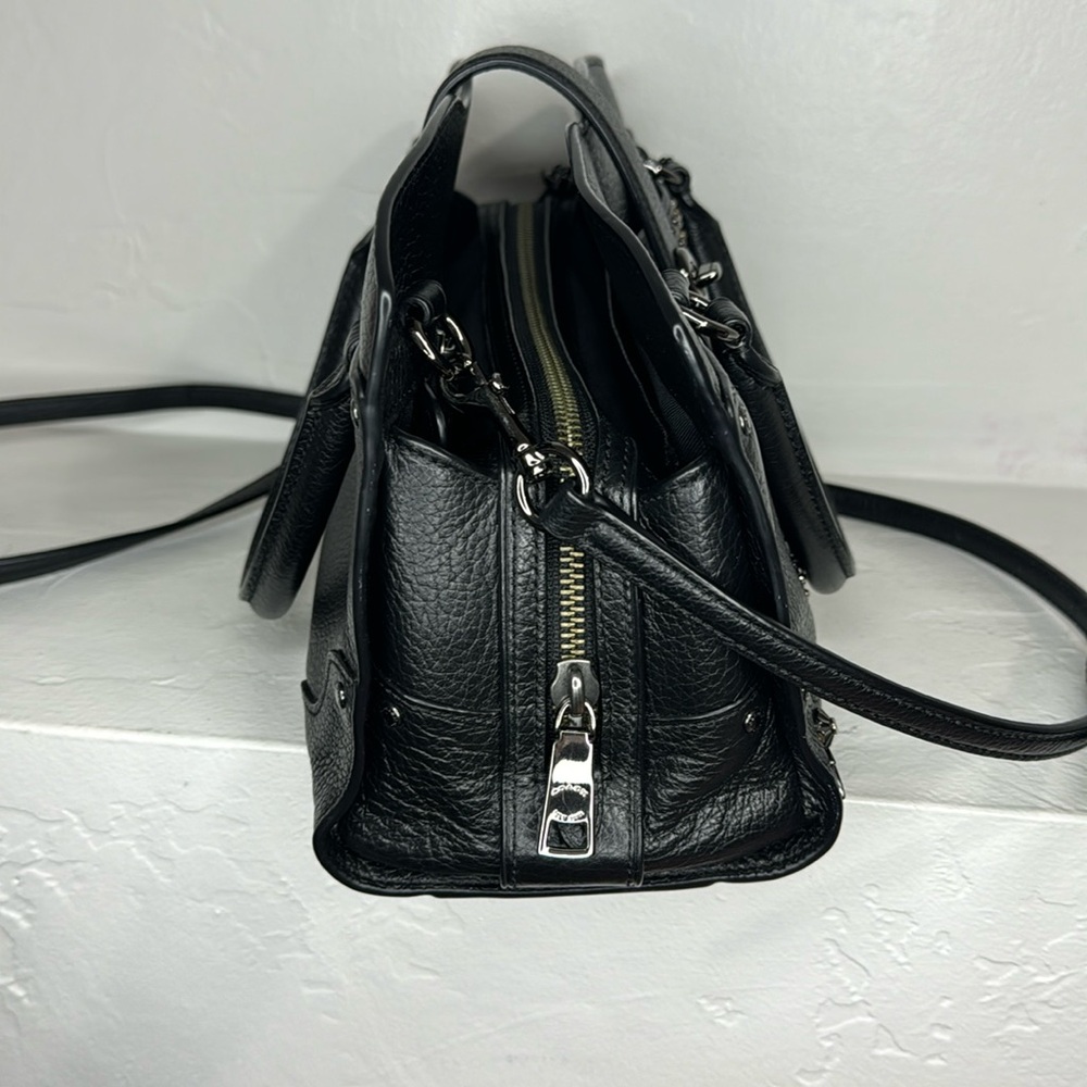 Coach gun metal black bandana studded Mercer satchel 24 - Picture 4 of 15